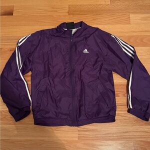 Adidas Purple Windbreaker Jacket